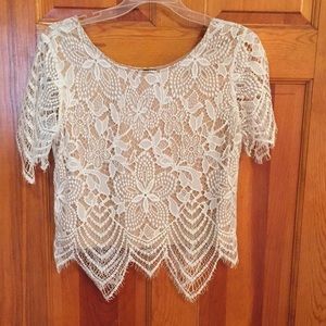 Express crop top shirt